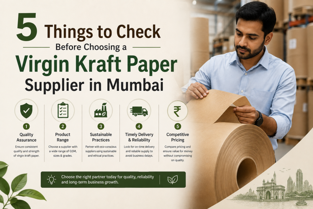 Virgin Kraft Paper Supplier in Mumbai